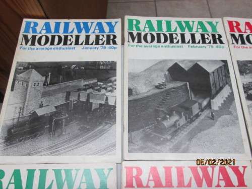 RAILWAY MODELLER  : X12 MAGAZINES (COMPLETE 1979 SET)