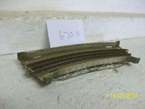 HO MARKLIN M TRACK CURVED BRIDGE LOT 670A