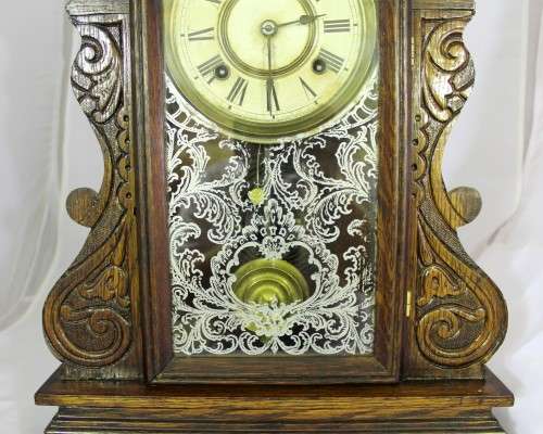 Antique Ansonia Mantel clock - "Gingerbread clock" - Working with key - A stunning example! Bid now!