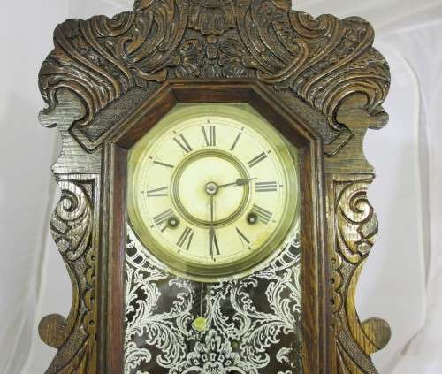 Antique Ansonia Mantel clock - "Gingerbread clock" - Working with key - A stunning example! Bid now!
