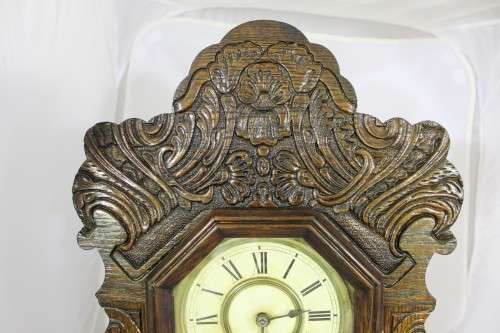Antique Ansonia Mantel clock - "Gingerbread clock" - Working with key - A stunning example! Bid now!
