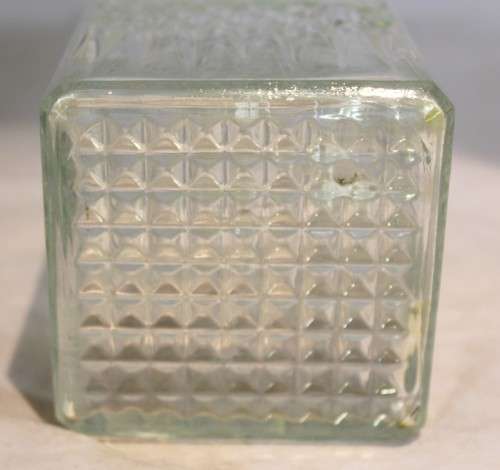 Pressed glass decanter