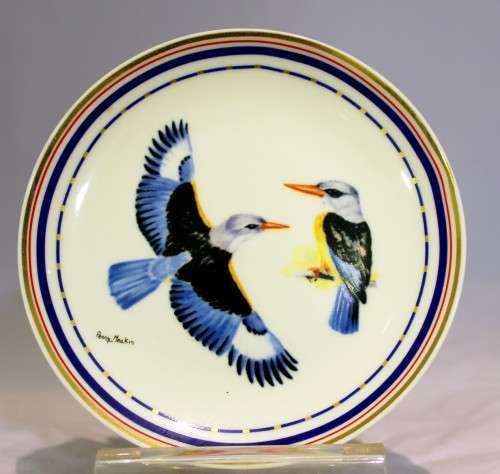 Wall plate Kingfisher - based on the original painting by Penny Meakin