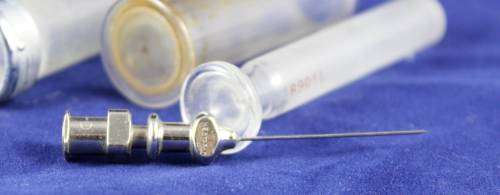 Old glass syringes and needles