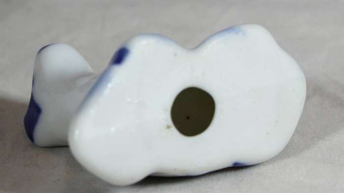 Miniature cow - blue & white