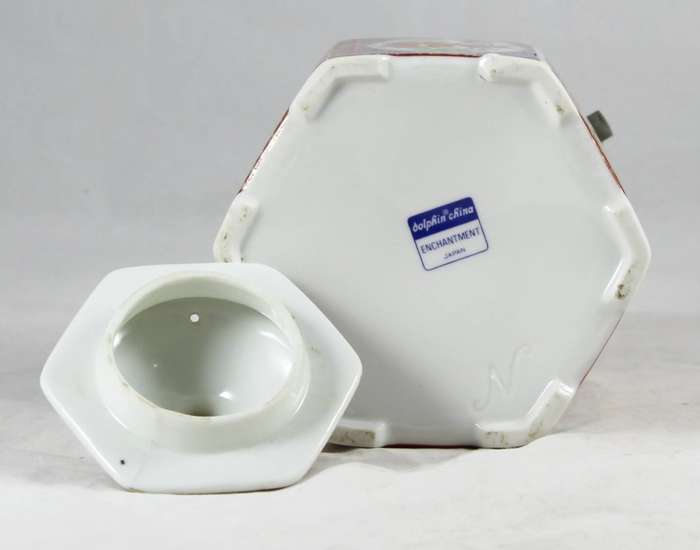 Dolphin china - Enchantment Japan - Tea pot with stove and burner
