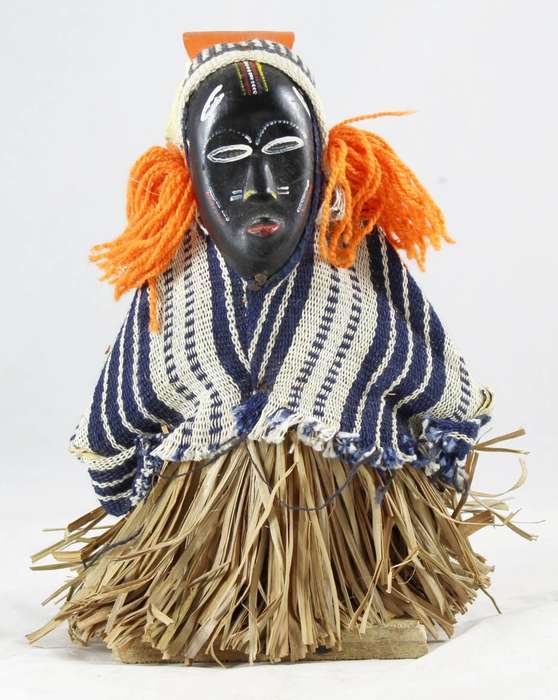 Dan Tribe - masked wooden figurine - Ivory Coast