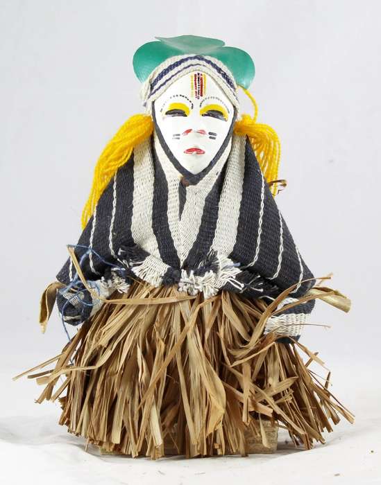 Dan Tribe - masked wooden figurine - Ivory Coast