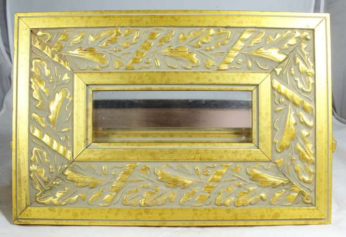 Hand made lidded box with window - made from frames