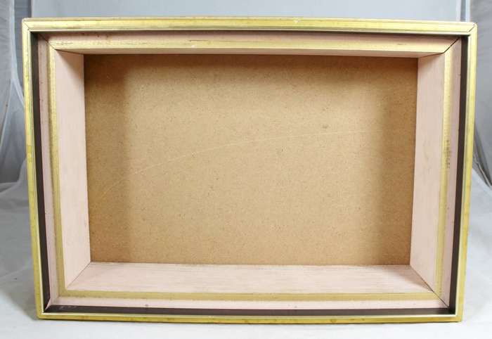Hand made lidded box with window - made from frames