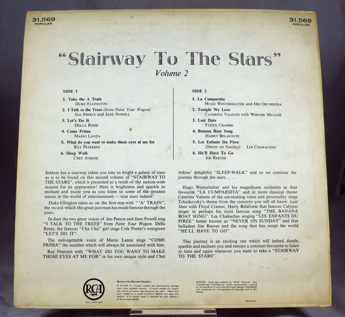 Stairway to the stars - Jan Peerce, Mario Lanza etc - RCA