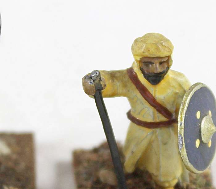 Lead Figurine - Pair of Eastern Warriors - Gorgeous! Bid Now!