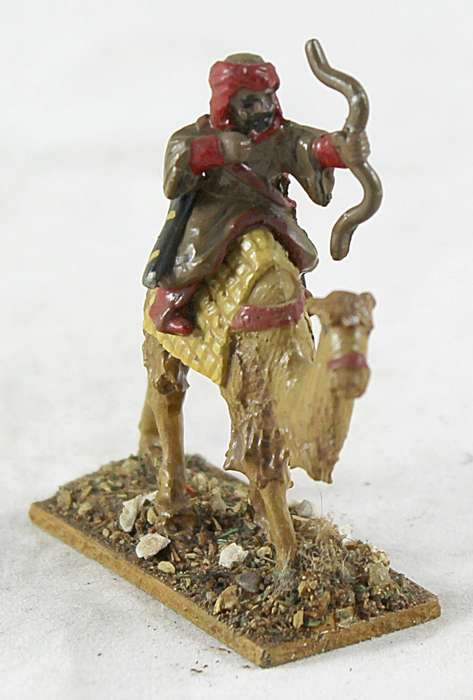Lead figurine - Arabian camelback archer warrior