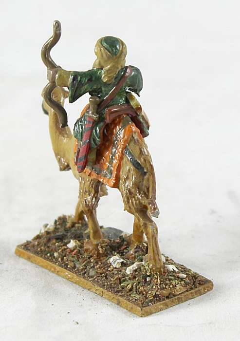 Lead figurine - Arabian camelback archer warrior