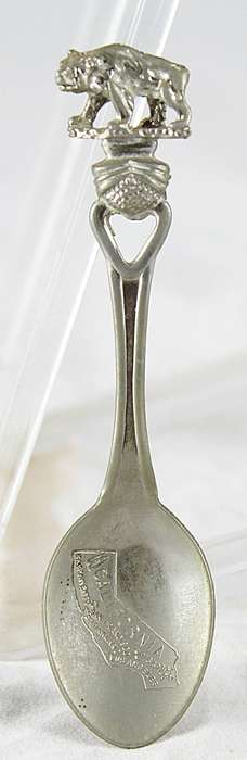 Souvenir teaspoon - California - bear