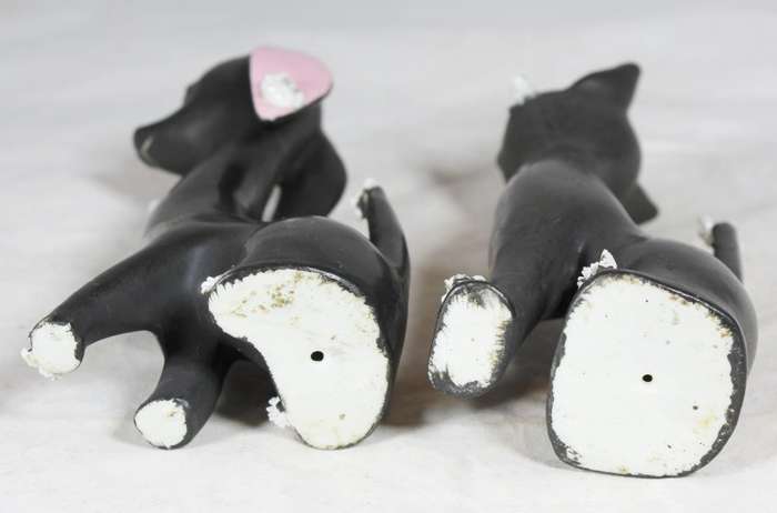 Dog & cat - odd couple ornaments
