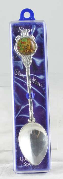 Souvenir spoon - Clovelly - Silver plated