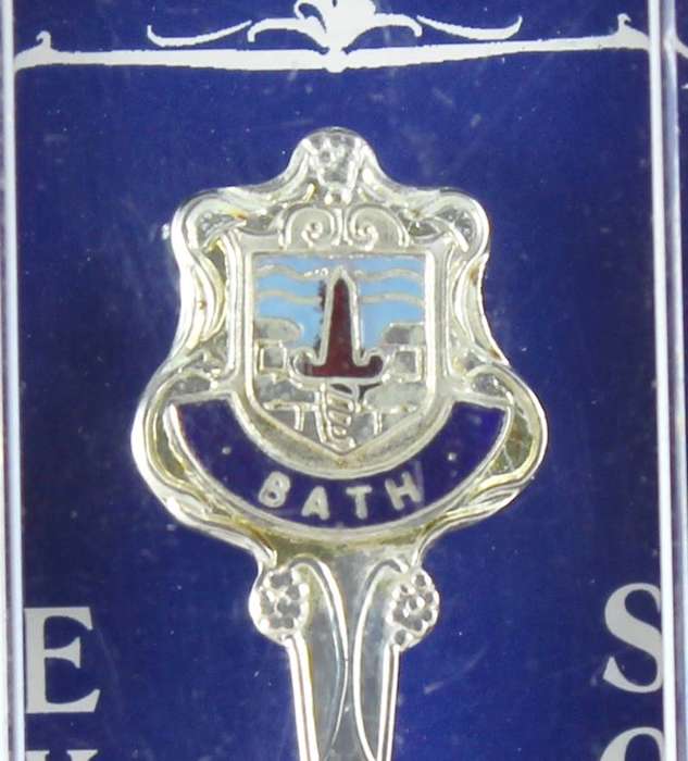 Souvenir spoon - Bath silver plated