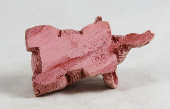 Pink elephant with mouse