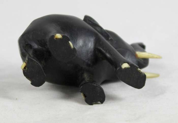 Carved wooden elephant