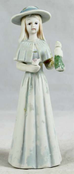 Young lady carrying flowers