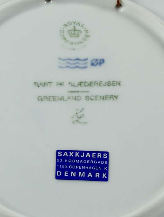 Copenhagen - Porcelain Wall Plate - Greenland Scenery 1978