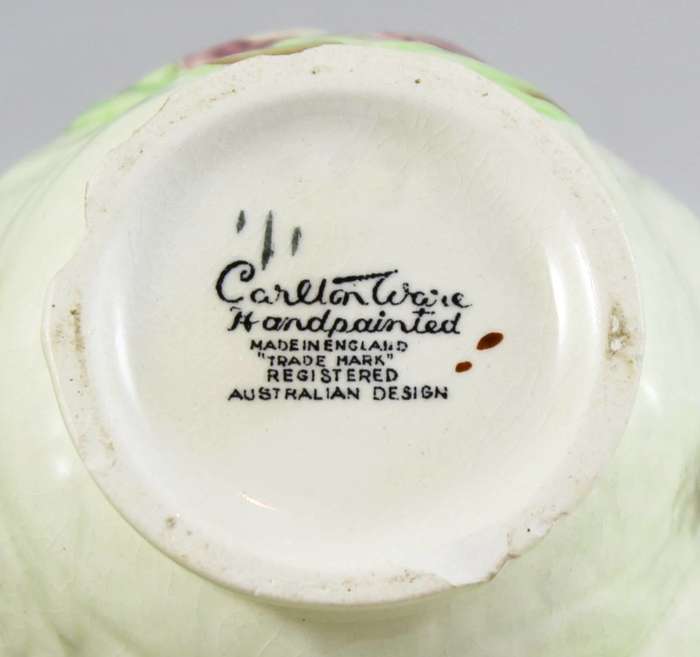 Carlton Ware - Australian design - green creamer