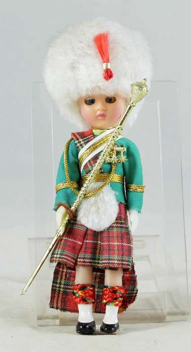Scottish Boy with Baton doll