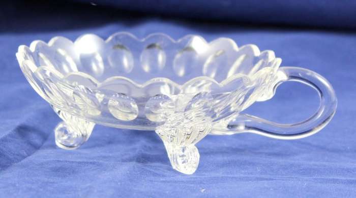 Cut glass - footed bowl