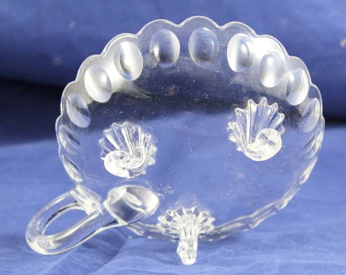 Cut glass - footed bowl