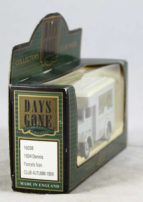 Lledo - Days Gone - 1934 Dennis parcels van - club autumn 1994