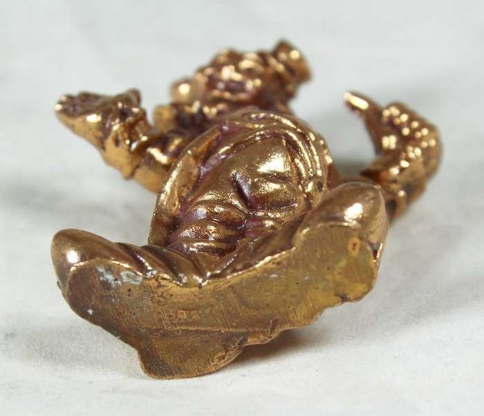 Golden lead figurine - ringmaster clown