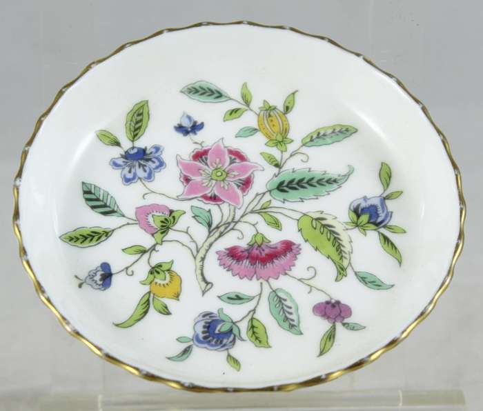 Minton - Haddon Hall - toothpick holder, trinket dish, small plate & side