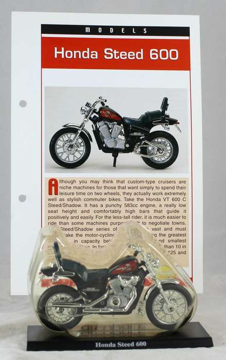 Maisto - Honda Steed 600 - bike & info sheet
