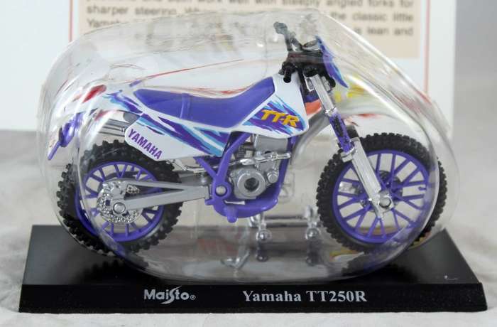 Maisto - Yamaha TT250R - bike & info sheet