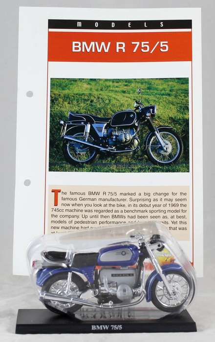 Maisto - BMW R 75/5 - bike & info sheet