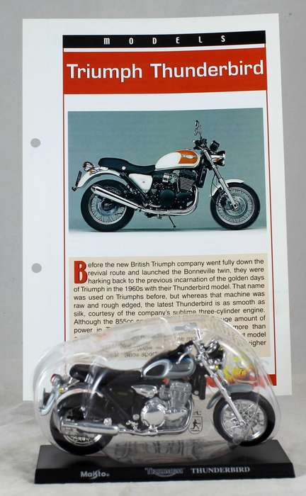 Maisto - Triumph Thunderbird - bike & info sheet
