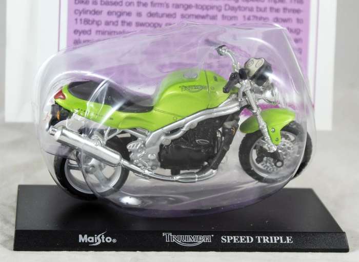 Maisto - Triumph Speed Triple - bike & info sheet