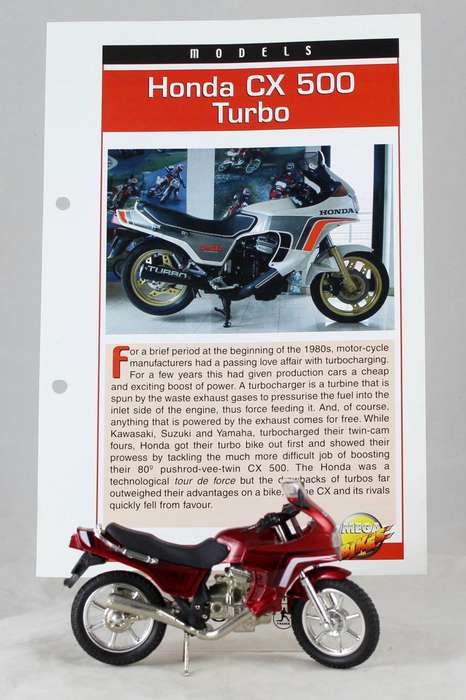 Maisto - Honda CX 500 Turbo - bike & info sheet