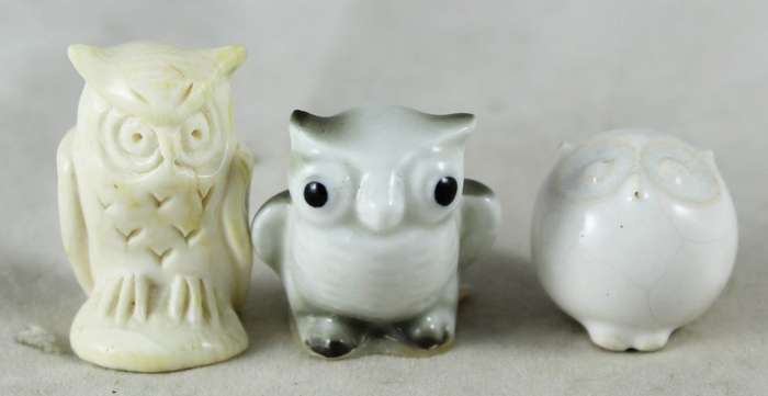 Miniature printers tray - owls - set of three