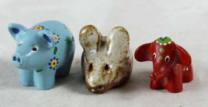 Miniature Printers Tray - Pig, Rabbit & Elephant - Gorgeous! - Bid Now!!!