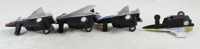 Plastic fighter planes - set of four