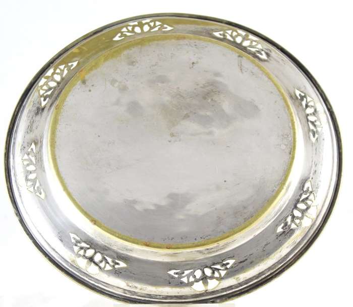 Rounder serving dish - silver plated