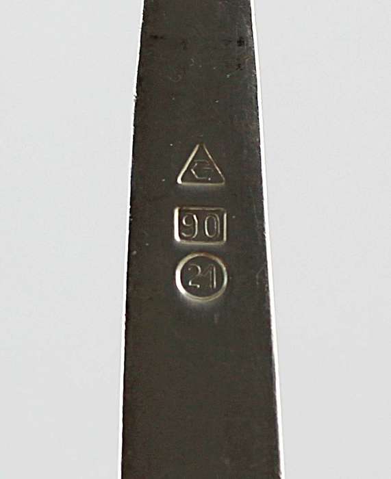 Teaspoons - set of five - marked G 90 21