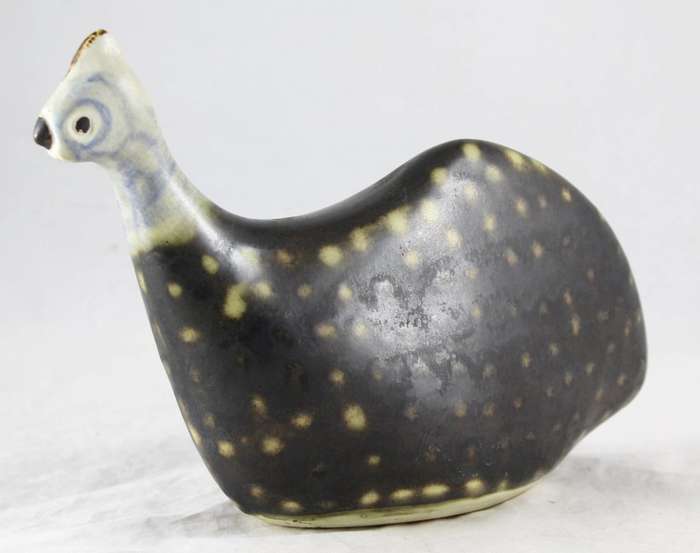 Abstract ceramic guinea fowl