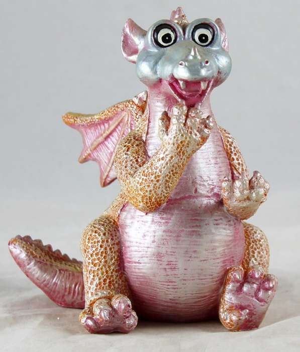 Pink baby dragon