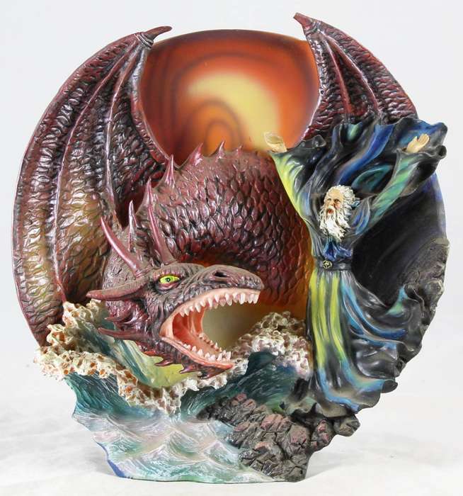Wizard & dragon plate