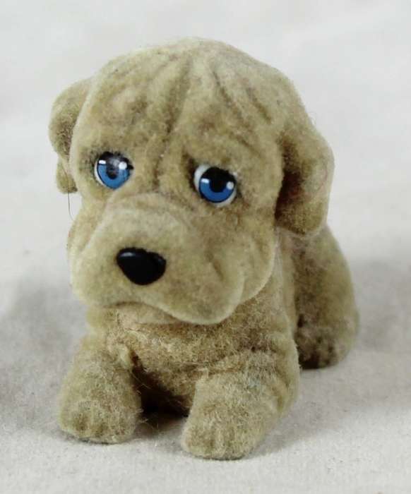 Suede puppy - frowning
