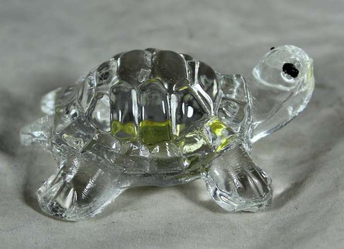 Small glass - tortoise - yellow