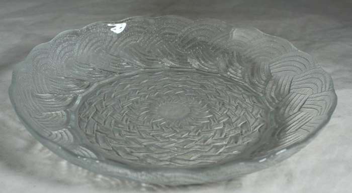 Pressed glass - soup plate dish